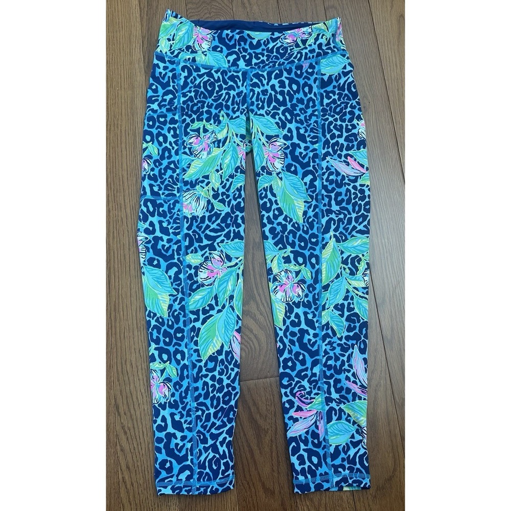 Lilly Pulitzer Luxletic Weekender Leggings Size Small Cheetah Floral